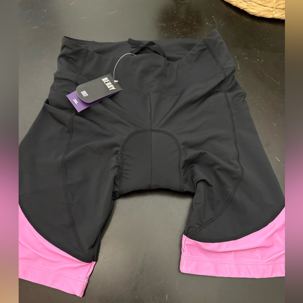 Beroy 2XL Cycling Shorts padded Black Pink Women’s Plus